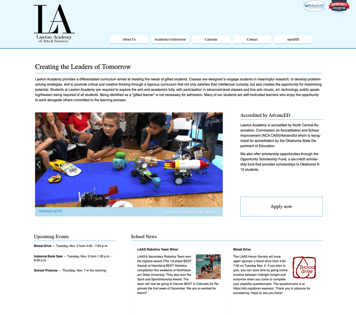 The Lawton Academy Website